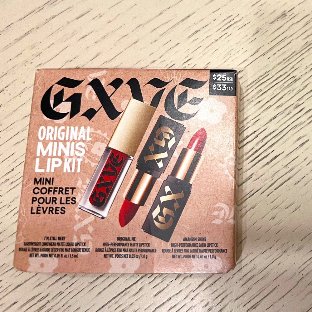 GXVE 3-Pack Lip Kit - Original Lip Kit Minis - BRAND NEW! NEVER OPENED!